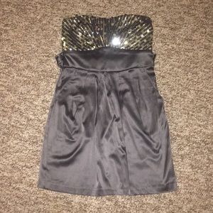 Grey sparkle cocktail dress